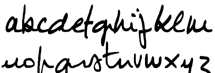 JIMMY1 Font LOWERCASE