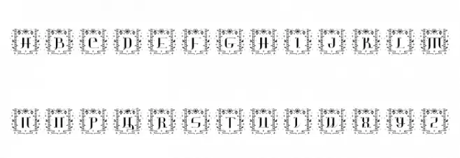 Jianshi Chinese Monogram 字体 大写