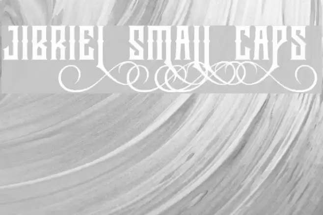 Jibriel Small Caps फ़ॉन्ट examples