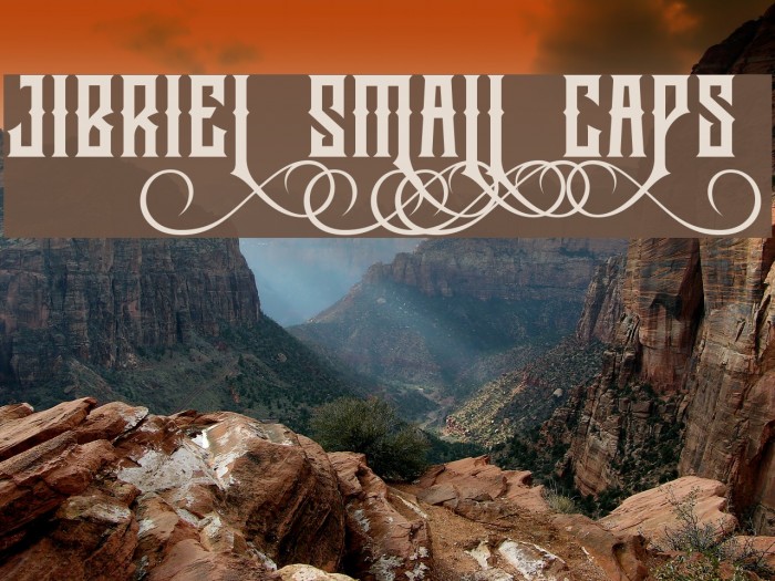 Jibriel Small Caps Font examples