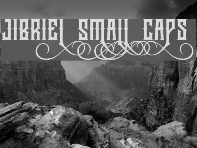 Jibriel Small Caps फ़ॉन्ट examples