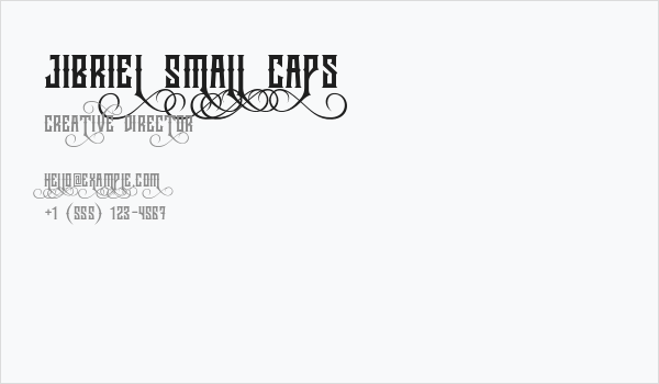 Jibriel Small Caps Business Card