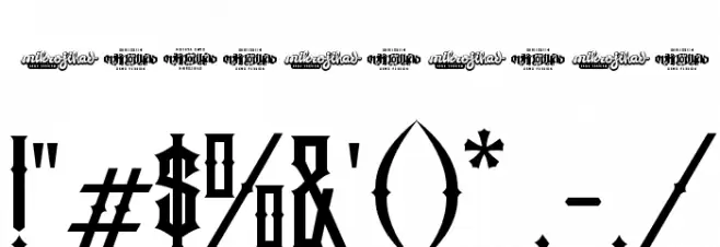 Jibriel Font OTHER CHARS