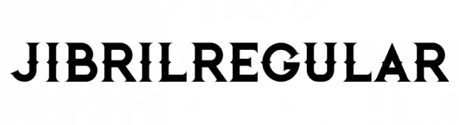 Jibril Regular  Frei Schriftart Herunterladen