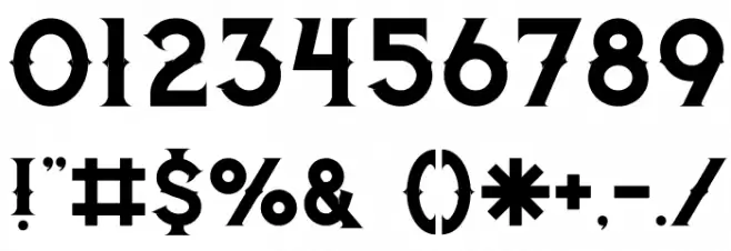 Jibril Regular Font OTHER CHARS