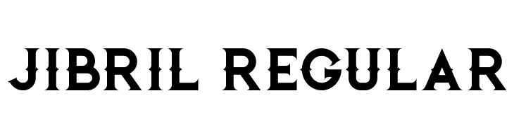 Jibril Regular  नि: शुल्क फ़ॉन्ट्स डाउनलोड