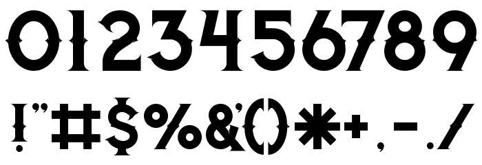 Jibril Regular Font OTHER CHARS