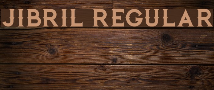 Jibril Regular Font examples