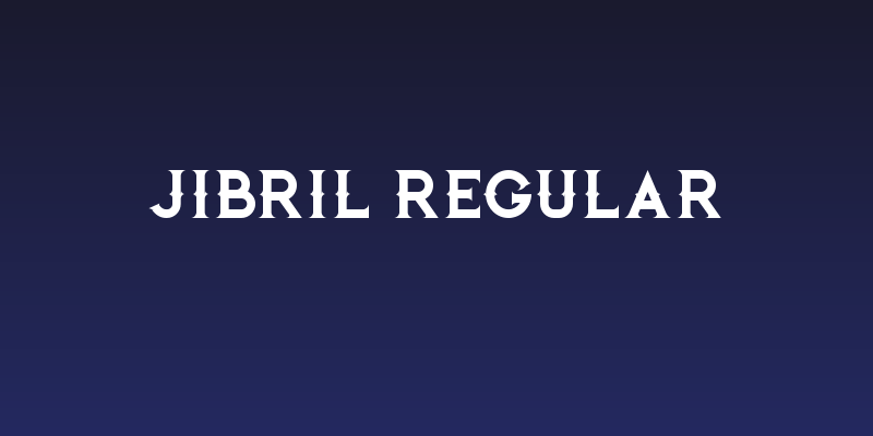 Jibril Regular Social Header