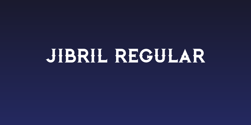 Jibril Regular Social Header