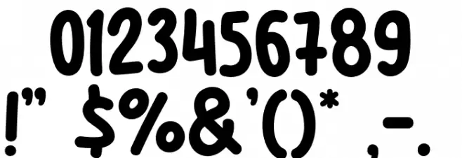 Jicama Days Font OTHER CHARS