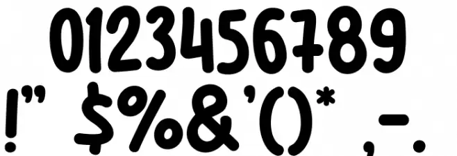 Jicama Days Font OTHER CHARS