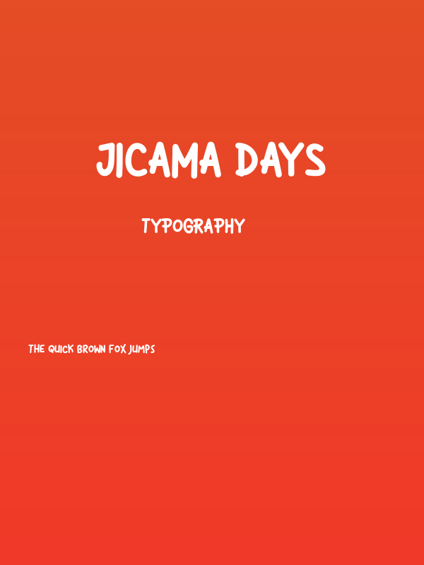 Jicama Days Poster