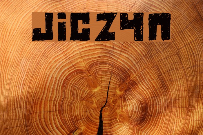 Jiczyn Font examples