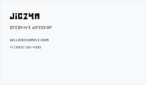 Jiczyn Business Card