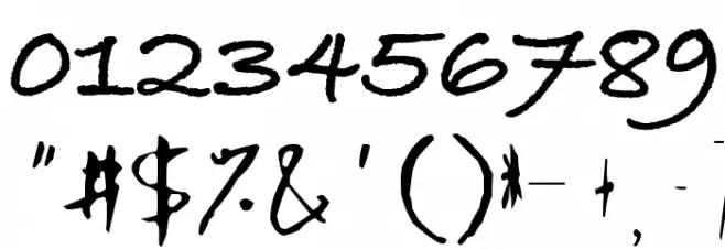 Jiesi Banxing Alpha Font OTHER CHARS