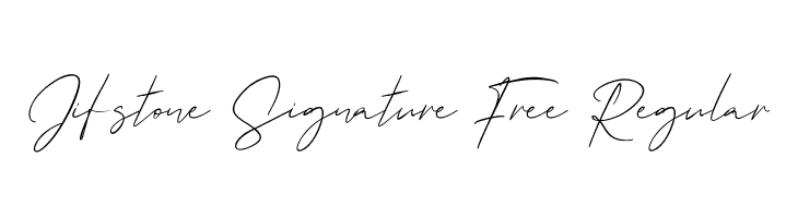 Jifstone Signature Free Regular  Free Fonts Download
