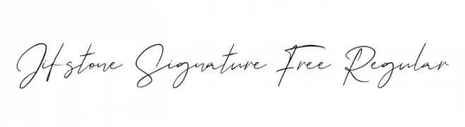 Jifstone Signature Free Regular  नि: शुल्क फ़ॉन्ट्स डाउनलोड