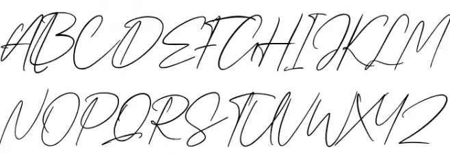 Jifstone Signature Free Regular Шрифта ВЕРХНИЙ