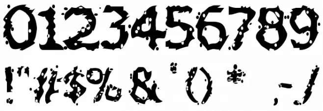 Jiggery Pokery Font Alte caractere