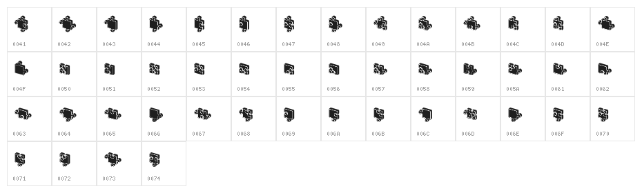 Jigsaw Puzzles 3D Filled Regular Character Map