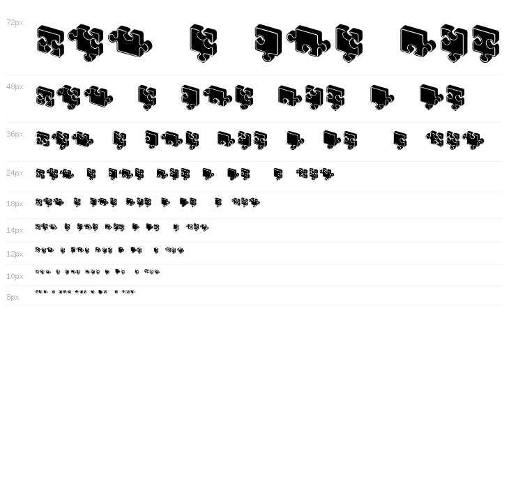 Jigsaw Puzzles 3D Filled Regular Waterfall