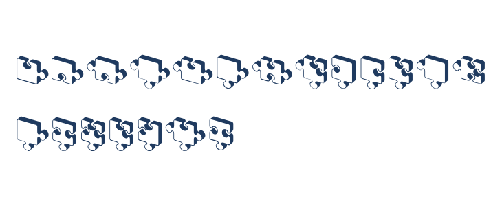 Jigsaw Puzzles 3D Regular Lowercase