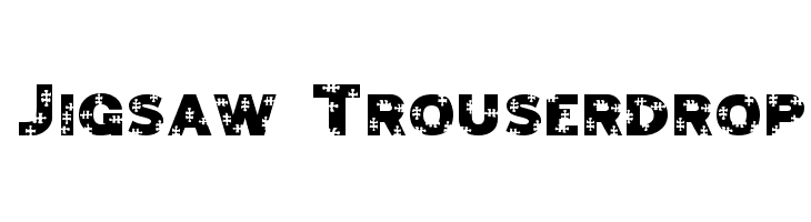 Jigsaw Trouserdrop Font