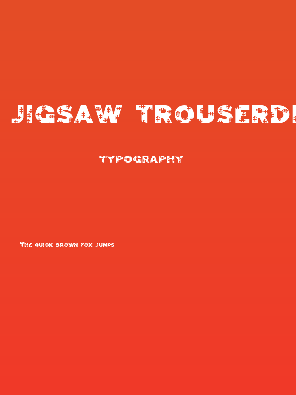 Jigsaw Trouserdrop Poster