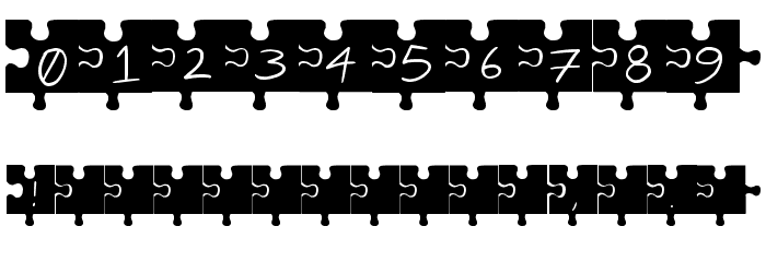 Jigsaw Font OTHER CHARS