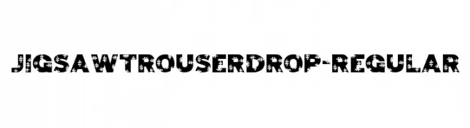 JigsawTrouserdrop-Regular  Fuentes Gratis Descargar