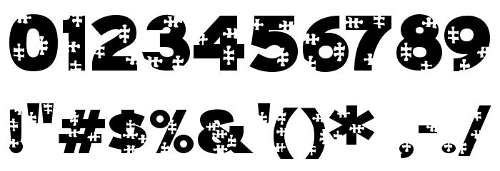 JigsawTrouserdrop-Regular Font OTHER CHARS