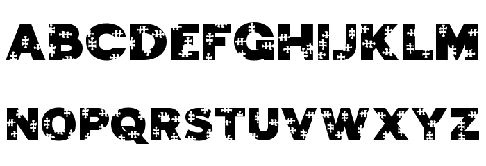 JigsawTrouserdrop-Regular Font LOWERCASE