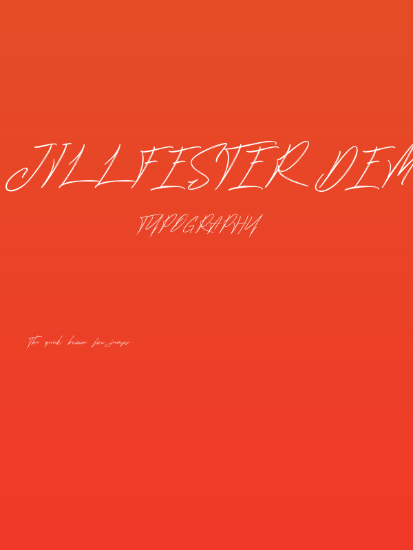 Jillfester Demo Brush Poster