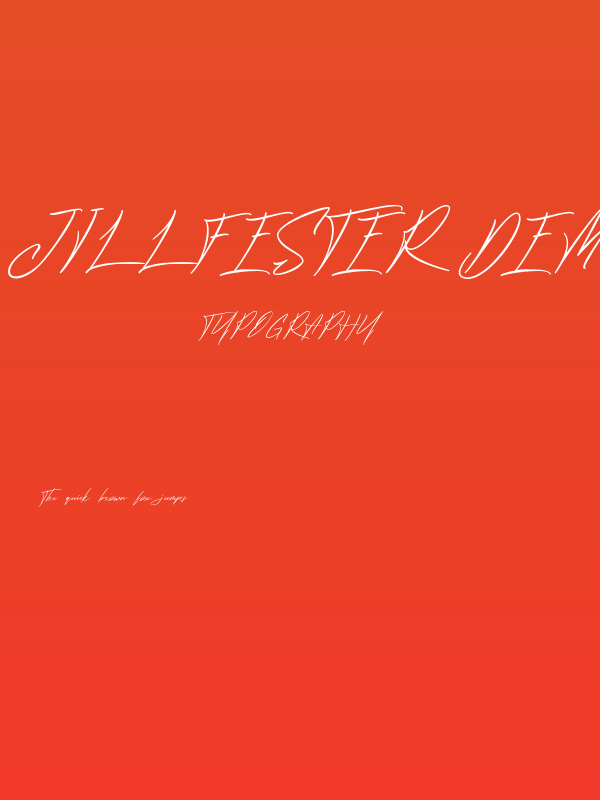 Jillfester Demo Poster