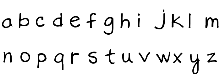 Jills jills Font LOWERCASE