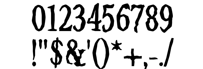 Jilted Medium Font OTHER CHARS