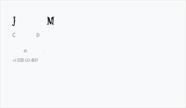 Jilted Medium Business Card