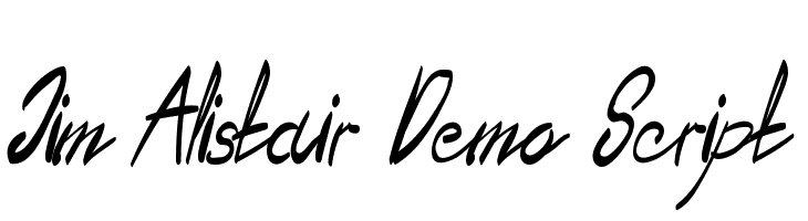 Jim Alistair Demo Script  Скачать бесплатные шрифты