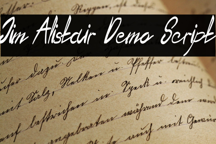 Jim Alistair Demo Script Example 2