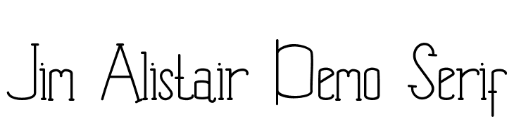 Jim Alistair Demo Serif  Frei Schriftart Herunterladen