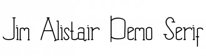 Jim Alistair Demo Serif  Fuentes Gratis Descargar