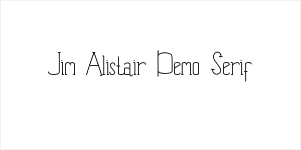 Jim Alistair Demo Serif Logo