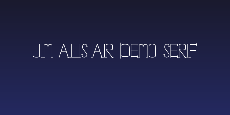 Jim Alistair Demo Serif Social Header