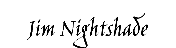 Jim Nightshade Font