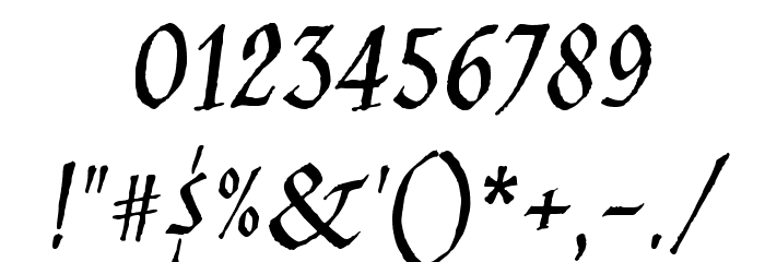 Jim Nightshade Font OTHER CHARS