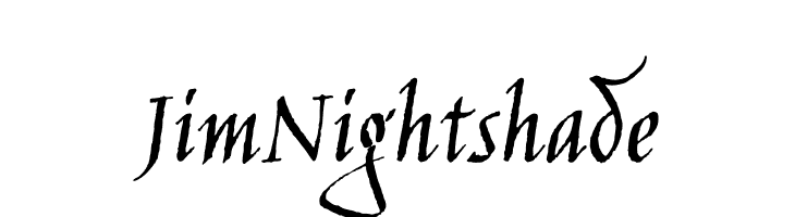 Jim Nightshade  免费字体下载