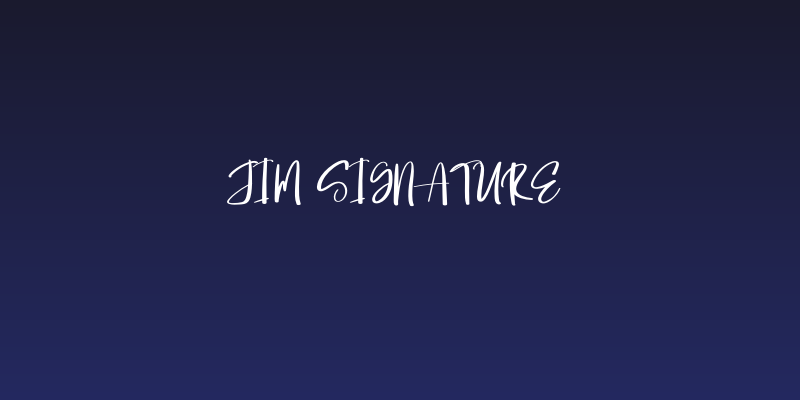Jim Signature Social Header