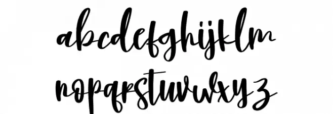 Jim Signature Caratteri MINUSCOLO