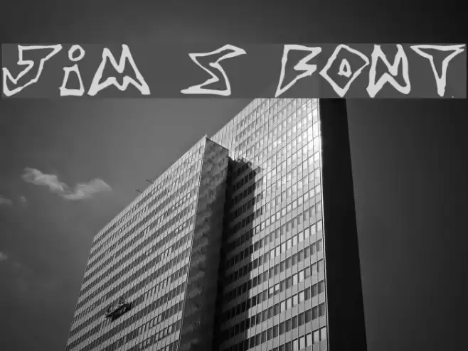 Jim s Font Font examples